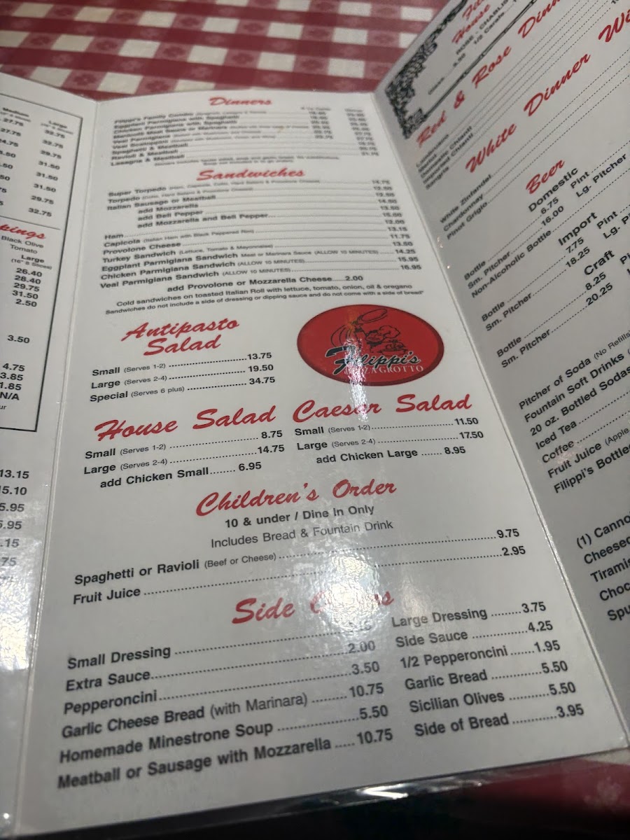 Menu Filippi's Pizza Grotto Escondido-10