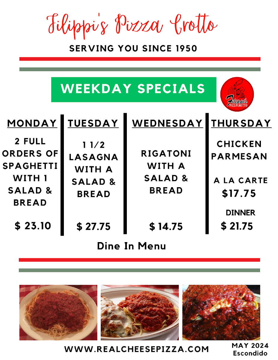 Menu Filippi's Pizza Grotto Escondido-6